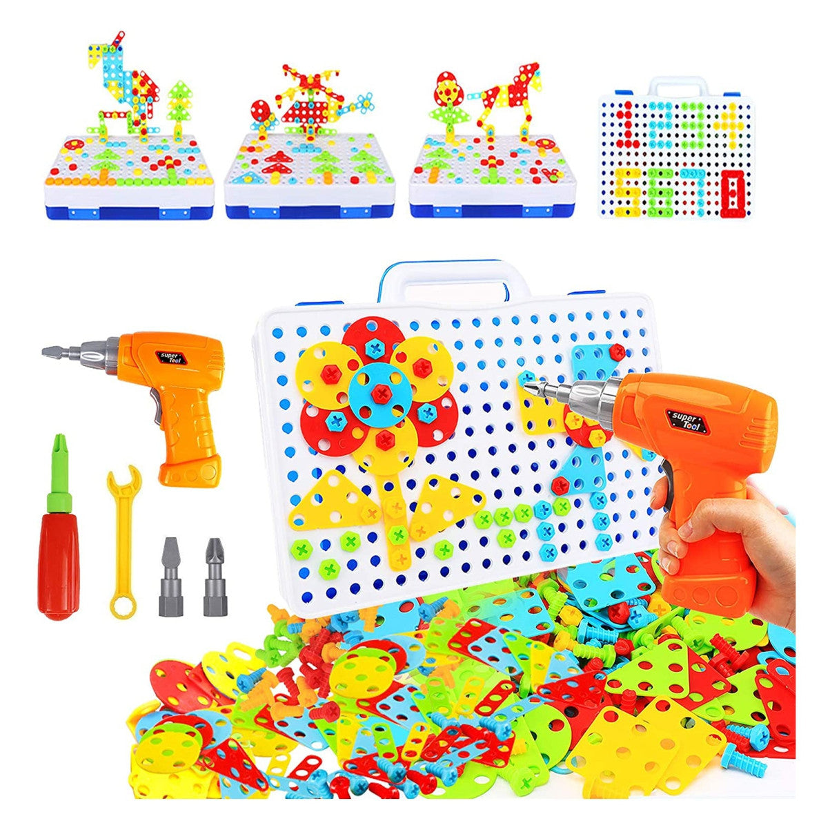Taladro 3D para niños 4 EN 1 Juguete